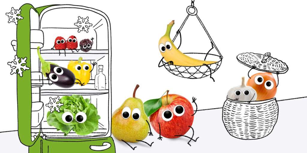 Freche Freunde - Obst und Gemüse Aufbewahrung